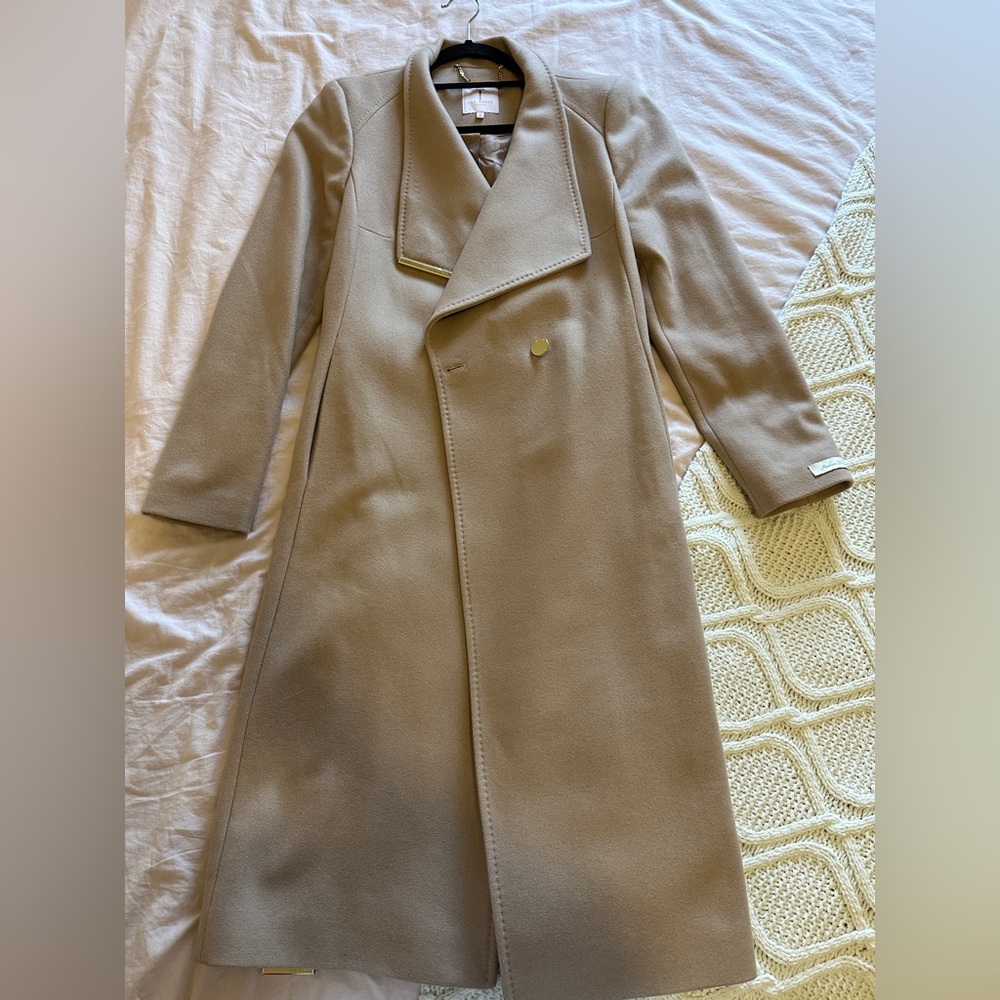 Ted baker wool mid length coat